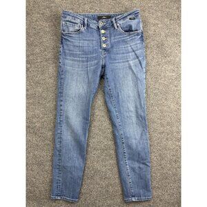 Mavi Jeans Womens 28 Blue Tess High-Rise Skinny Button Fly Stretch Denim Pants